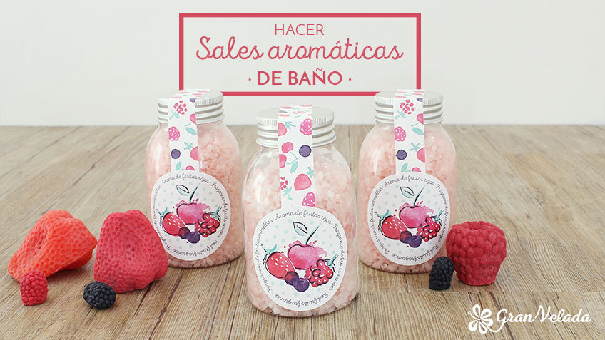 Hacer sales aromaticas de bano