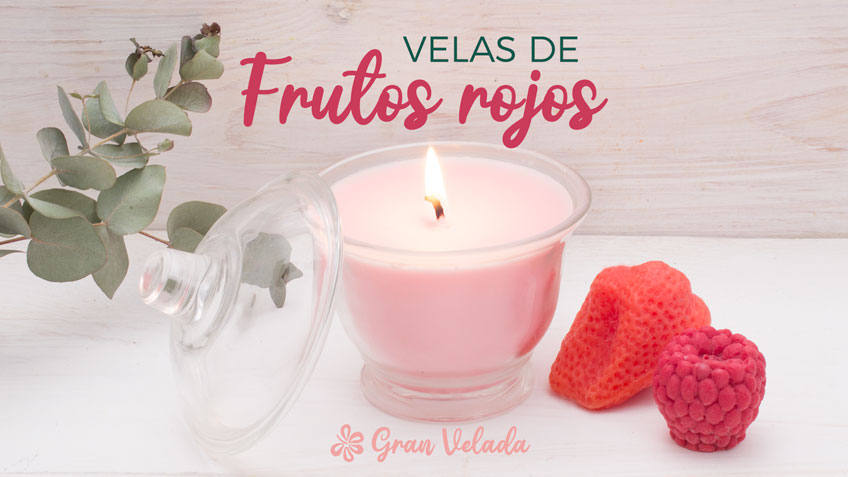 Velas de frutos rojos