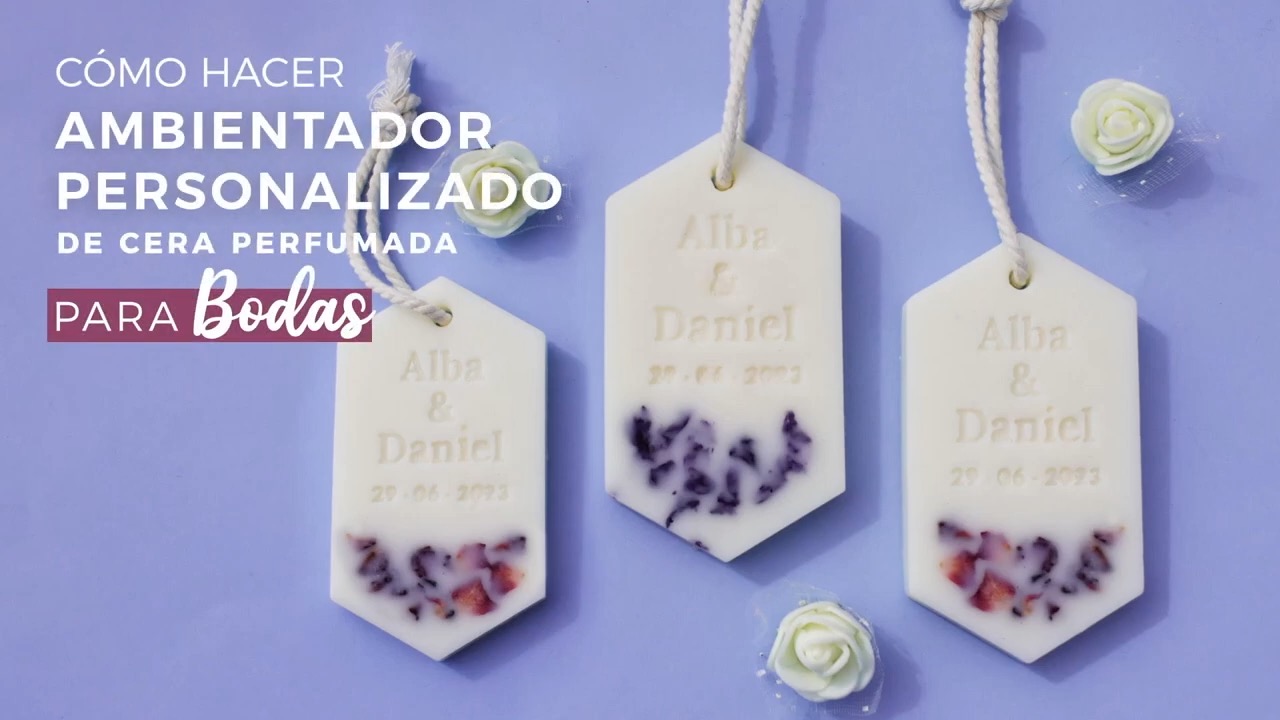 Como hacer ambientador personalizado de cera perfumada para bodas