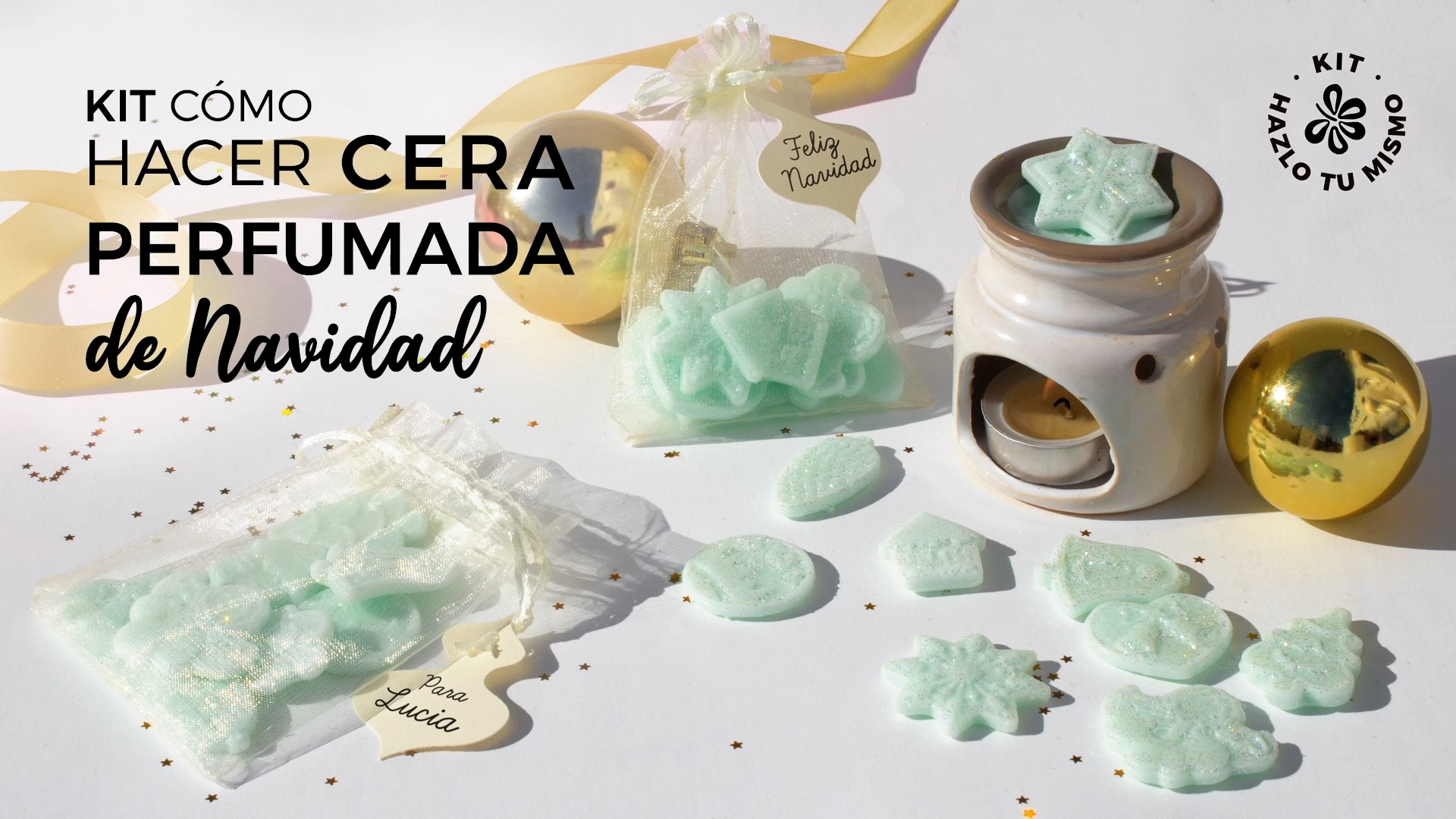 Kit como hacer cera perfumada de Navidad