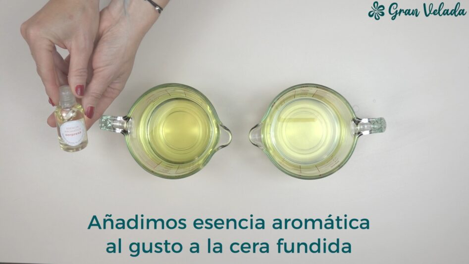 Kit cómo hacer velas aromáticas paso 4