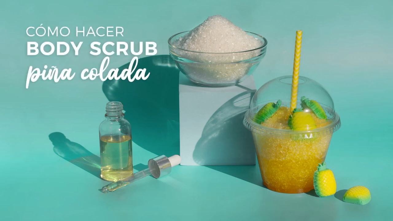 Como hacer body scrub pina colada