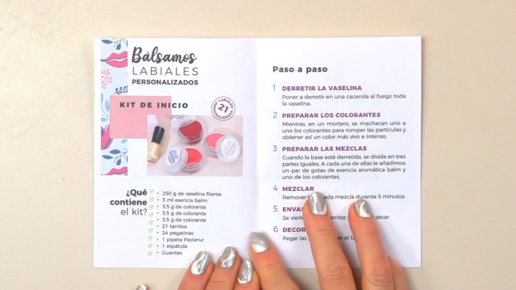 Kit cómo hacer bálsamos labiales personalizados 2