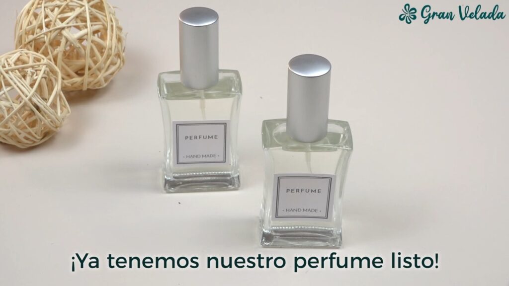 Perfume casero paso 9