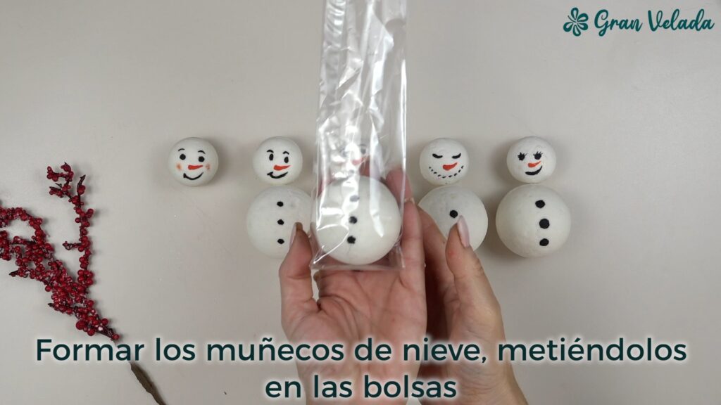 Bomba muñeco de nieve paso 24