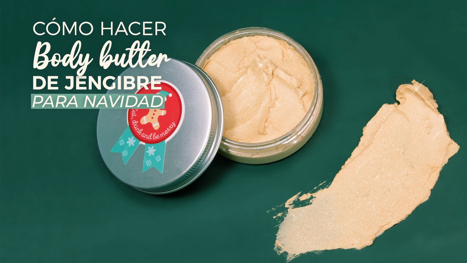 Como hacer body butter de jengibre para Navidad