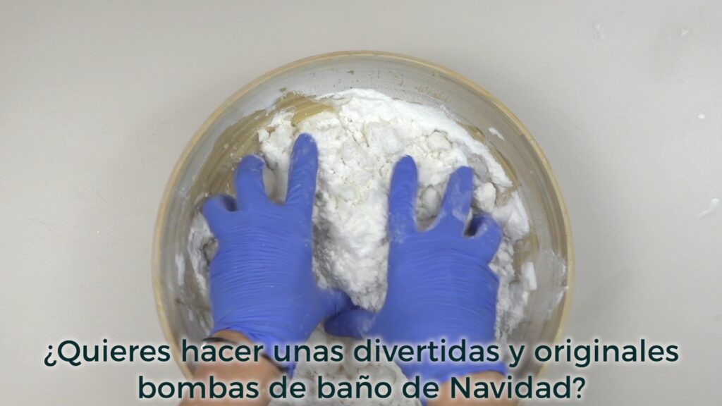 Kit cómo hacer bombas de baño muñeco de nieve 5